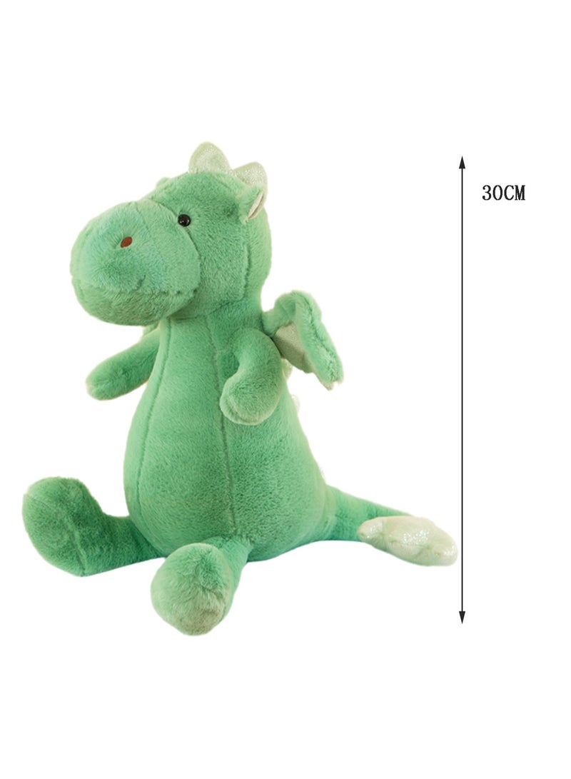 30 CM Cute Dinosaur Plush Toy Soft Stuffed Cute Cartoon Doll For Girls And Boys All Ages Gift（Green） - Image 2